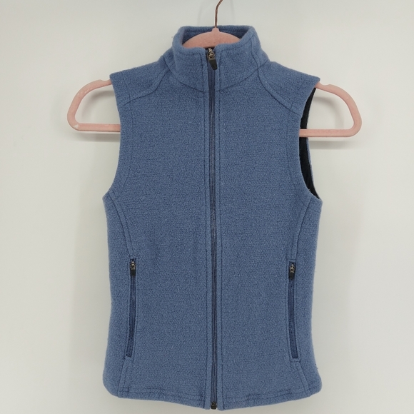 Ibex Merino Wool Knit Vest Blue xs - Picture 1 of 7